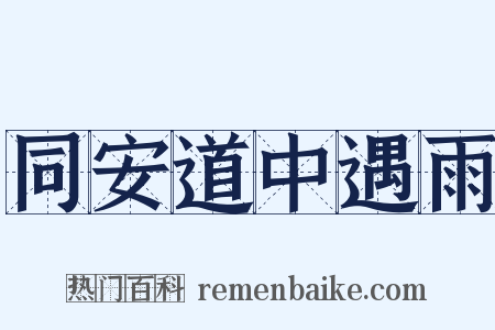 同安道中遇雨是什么意思的图片